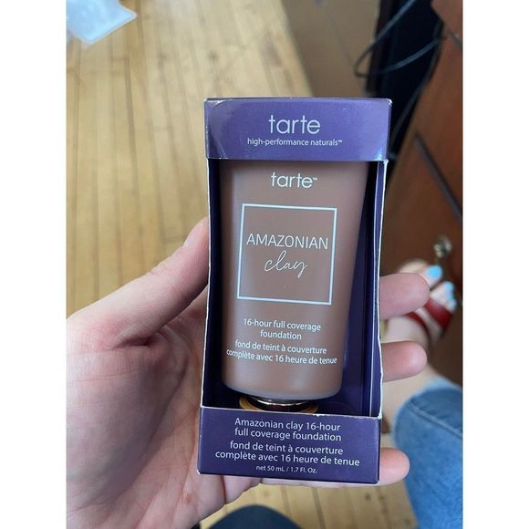 tarte Amazonian Clay 16-hr full coverage foundation 57n Rich Neutral NWT - Picture 2 of 4